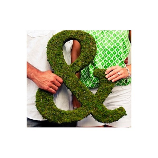 Monogramme "&" esperluette en mousse Monogramme "&" esperluette en mousse