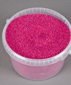 Seau de gravier caillou fuchsia 2,5L