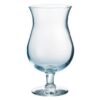 Location vase tulipe verre bonbonnière sur pied H32cm