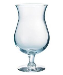 Location vase tulipe verre bonbonnière sur pied H32cm