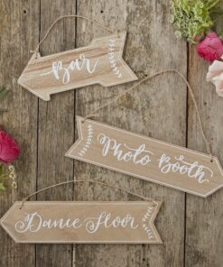3 flèches signalétiques mariage et fêtes