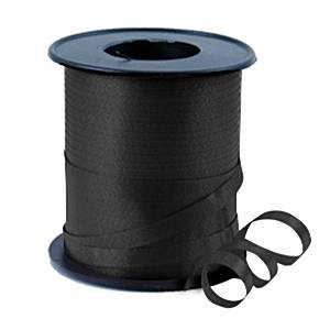Ruban noir bolduc attaches ballons 5mm 500M Ruban noir bolduc attaches ballons 5mm 500M