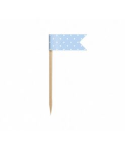 Déco gâteau drapeau bleu mini flags cupcake topper