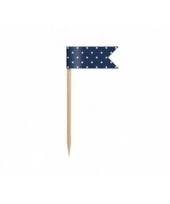 Déco gâteau drapeau bleu mini flags cupcake topper