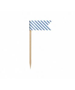 Déco gâteau drapeau bleu mini flags cupcake topper