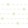 5 guirlandes de perles creme ivoire 1M30