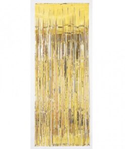 Rideau de franges or gold backdrop