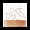 Cake topper Best Day Ever en bois gâteau mariage