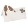 50 marque place love birds fleurs oiseaux doré bleu