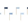 Déco gâteau drapeau bleu mini flags cupcake topper