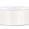 Ruban satin 25mm blanc cassé 25M