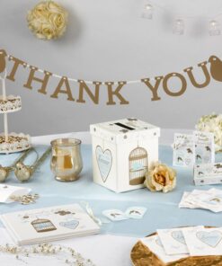 Petite guirlande thank you oiseau gold DIY