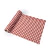 Chemin de table rétro en tissu vichy rouge 5M x 30cm