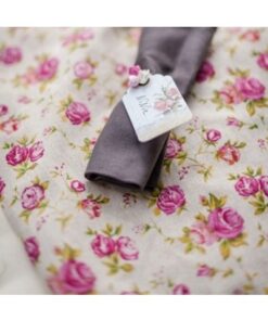 Chemin de table tissu shabby fleur 5M
