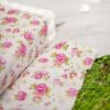 Chemin de table tissu shabby fleur 5M