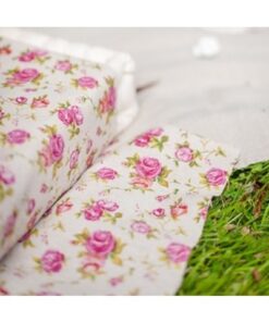 Chemin de table tissu shabby fleur 5M