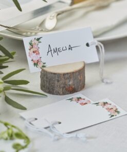 10 étiquettes américaines motif floral boho