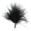 20 plumes noires 7cm plumettes