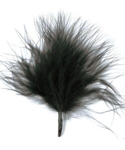 20 plumes noires 7cm plumettes