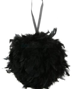 Location boule de plumes 30 cm NOIR