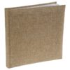 Livre d'or toile de jute naturelle guestbook