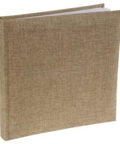 Livre d'or toile de jute naturelle guestbook