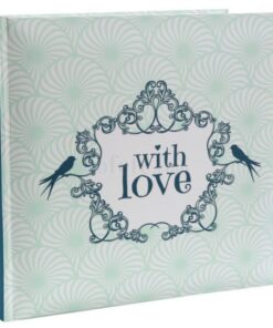 Livre d'or vintage vert menthe With Love Album photos