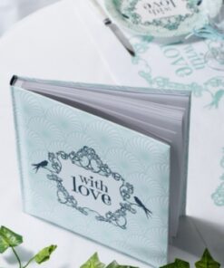 Livre d'or vintage vert menthe With Love Album photos