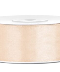 Ruban de satin large 25mm ivoire 25M