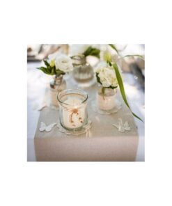 Chemin de table tissu lin naturel 28cm 5M