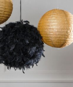 Location boule de plumes 30 cm NOIR
