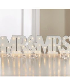 Location led lettres lumineuses mariage Mr & Mrs