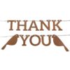 Petite guirlande thank you oiseau gold DIY