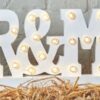 Location led lettres lumineuses mariage Mr & Mrs