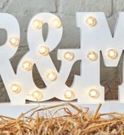 Location led lettres lumineuses mariage Mr & Mrs