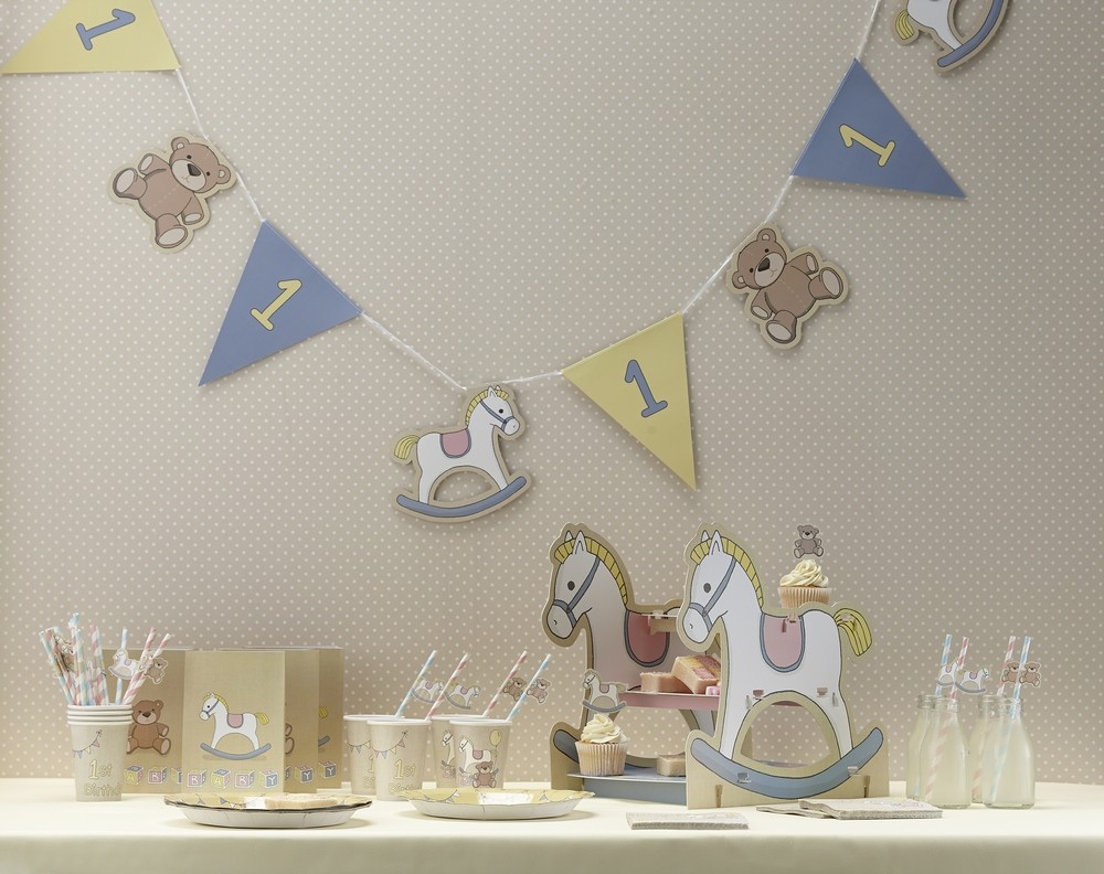 Banderole premier anniversaire fille 1 an ourson Banderole premier anniversaire fille 1 an ourson