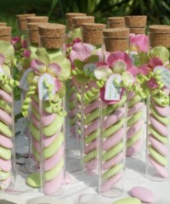 40 tube éprouvette à dragées en verre 15 cm