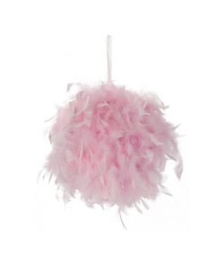Location boule de plumes rose 40cm