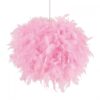Location boule de plumes rose 40cm
