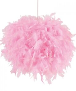 Location boule de plumes rose 40cm