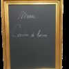 Location grand cadre or doré avec ardoise