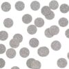 Confettis ronds gris argenté paillettes