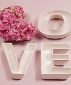 LOCATION lettres LOVE plateau porcelaine