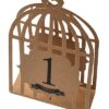 12 numéros de table kraft cages à oiseaux