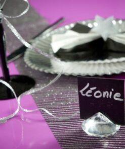 Marque place diamant acrylique transparent