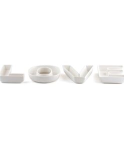 LOCATION lettres LOVE plateau porcelaine