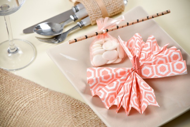 20 serviettes de table corail motif design 20 serviettes de table corail motif design