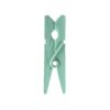 24 mini pinces en bois vert menthe pastel