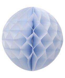 La boule de papier alvéolée bleu ciel 30cm