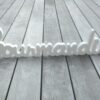 Location lettres en bois "Gourmandise" blanc
